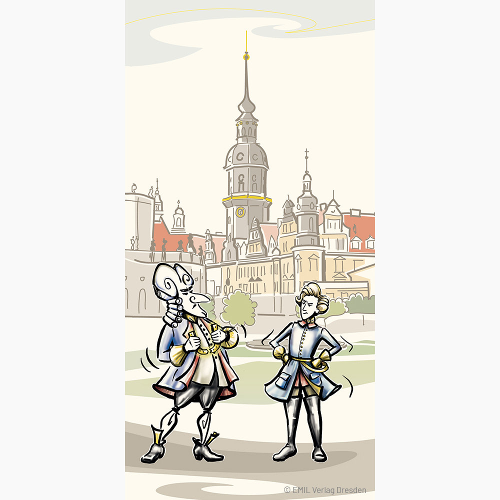 Residenzschloss Dresden, Friedrich August I. von Sachsen, August der Starke, König Karl XII. von Schweden